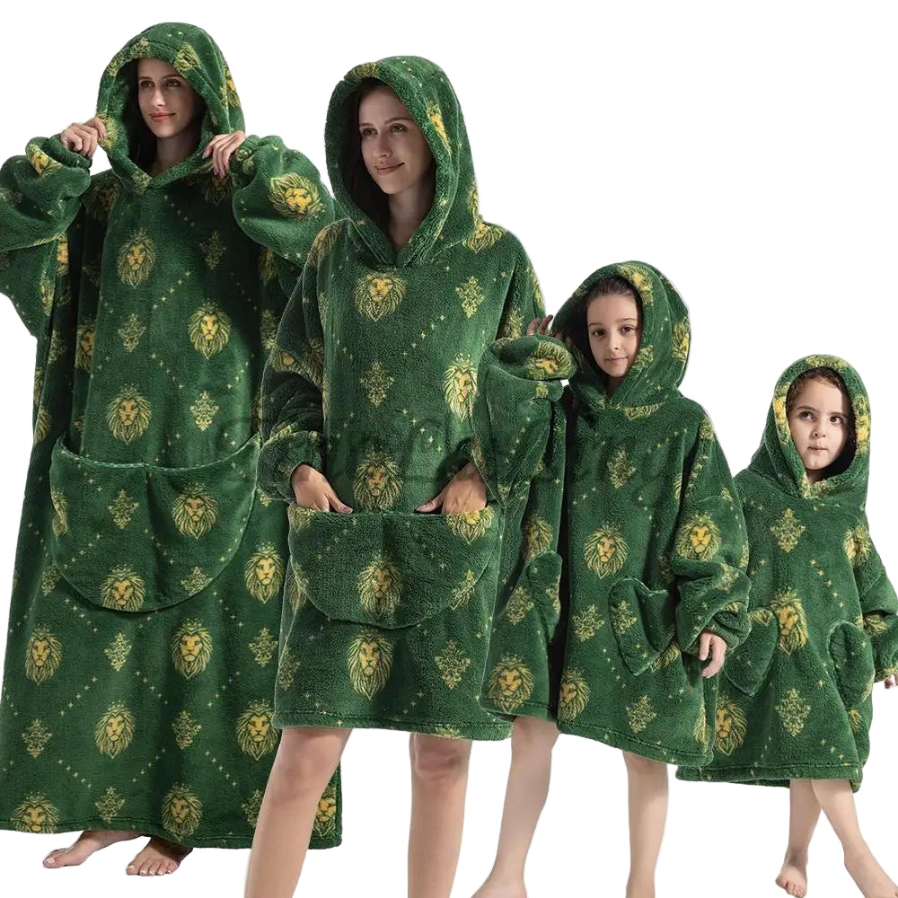 SaneShoppe - Spooky Sherpa Family Hoodies for Warm Winter Nights