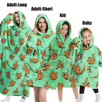 SaneShoppe - Spooky Sherpa Family Hoodies for Warm Winter Nights