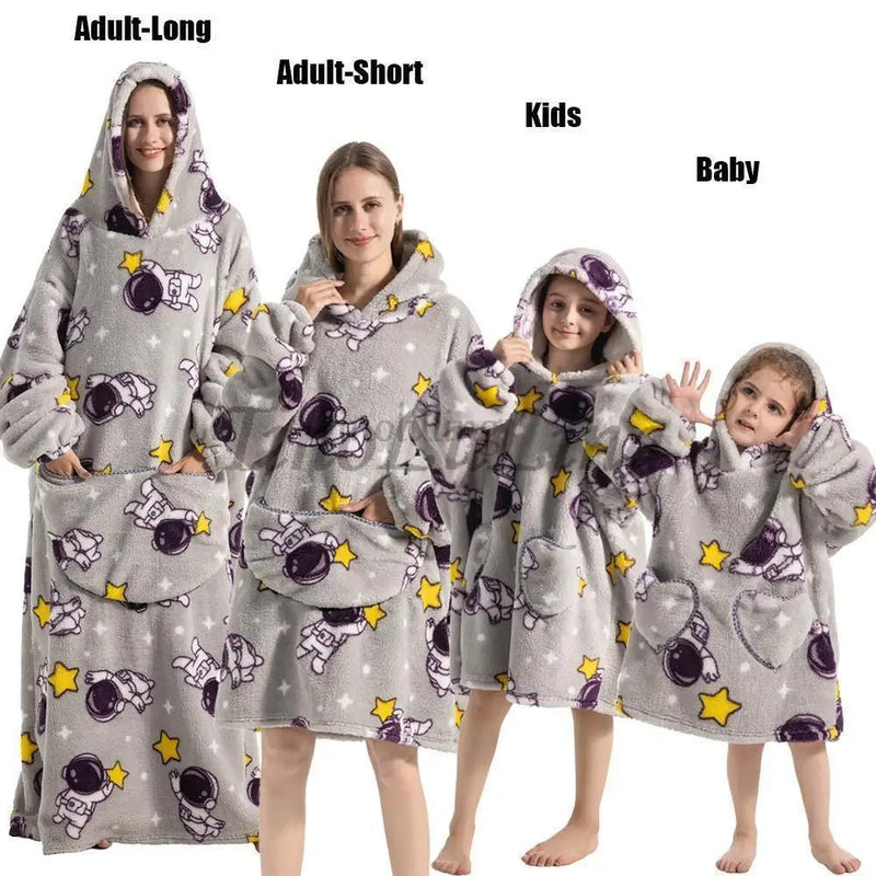 SaneShoppe Spooky Sherpa Family Hoodies for Warm Winter Nights