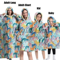 SaneShoppe - Spooky Sherpa Family Hoodies for Warm Winter Nights