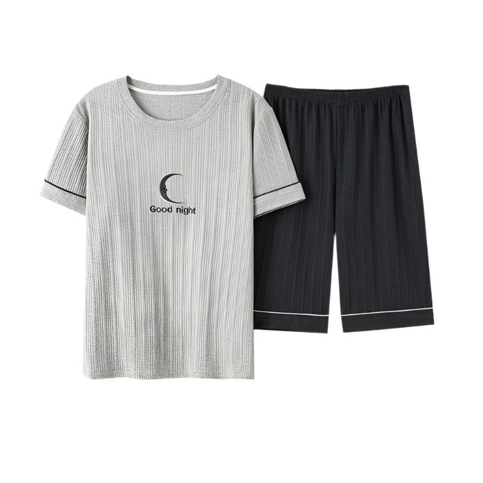 SaneShoppe - Soft Cotton Cartoon Print Men's Pajama Set - L - 3XL