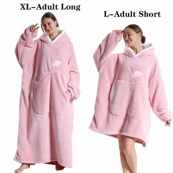 SaneShoppeSuper Long Wearable Blankets with Sleeves Adult HoodiesSaneShoppe