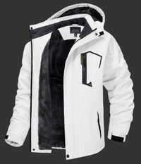 SaneShoppe - TACVASEN Fleece Lining Mountain Jackets Mens Hiking Jackets Outdoor Removable Hooded Coats Ski Snowboard Parka Winter Outwear