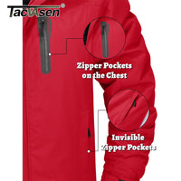 SaneShoppe - TACVASEN Winter Thicken Fleece Jacket Mens Waterproof Hiking Skiing Jackets Outdoor Mountain Trekking Windbreaker Parka Male