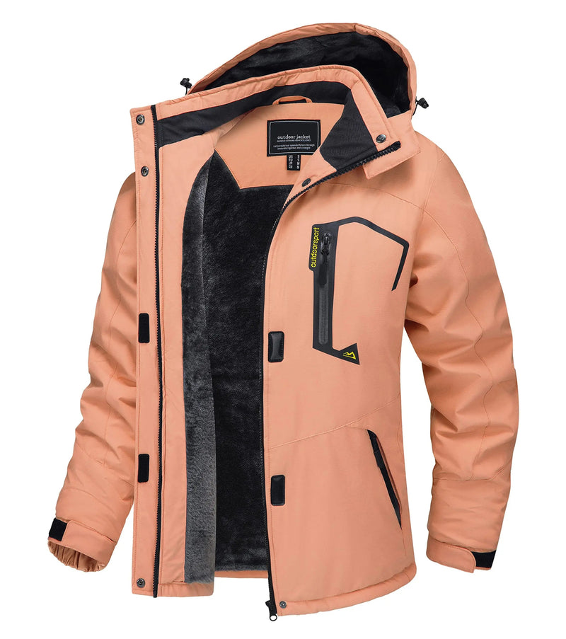 SaneShoppe TACVASEN Winter Waterproof Ski Snowboard Jacket Womens Thermal Heavy Fleece Jackets Casual Work Rain Coat Windbreaker Parka TACVASEN Winter Waterproof Ski Snowboard Jacket Womens Thermal Heavy Fleece Jackets Casual Work Rain Coat Windbreaker Parka