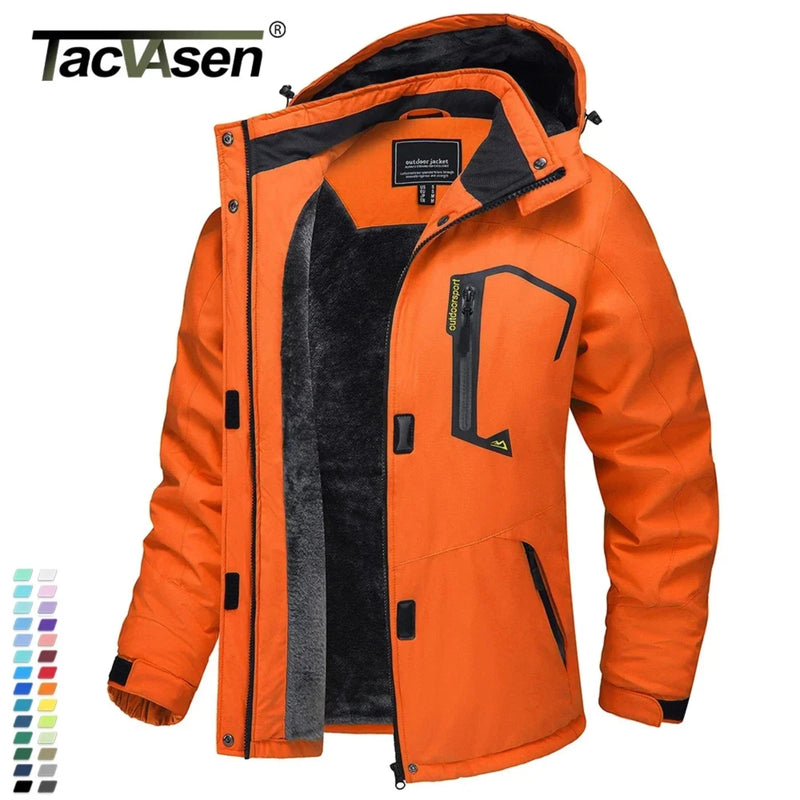 SaneShoppe - TACVASEN Winter Waterproof Ski Snowboard Jacket Womens Thermal Heavy Fleece Jackets Casual Work Rain Coat Windbreaker Parka