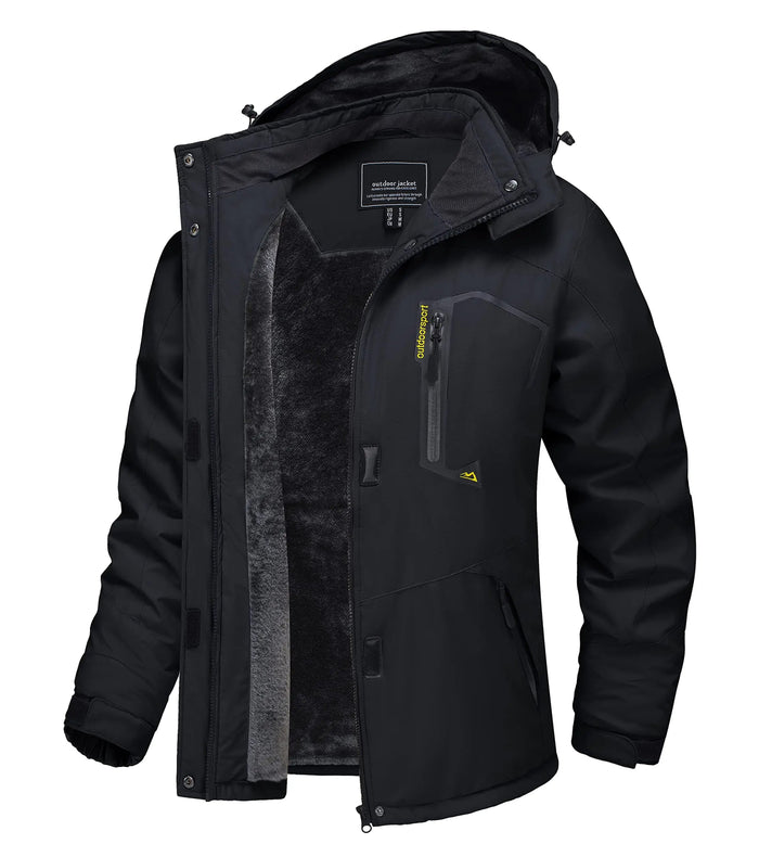 SaneShoppe TACVASEN Winter Waterproof Ski Snowboard Jacket Womens Thermal Heavy Fleece Jackets Casual Work Rain Coat Windbreaker Parka