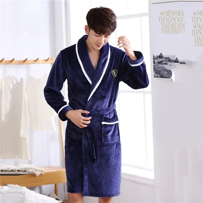 Bathroabes14:771#Men Navy Blue 1;5:4183