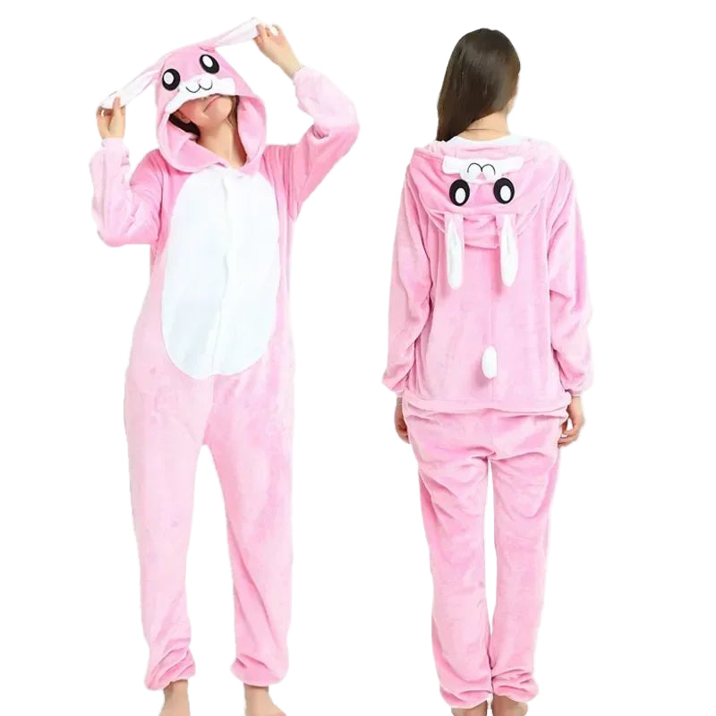 YSOYOK Unisex Winter Animal Onesies - Fluffy and Fun Sleepwear for Kids and Adults