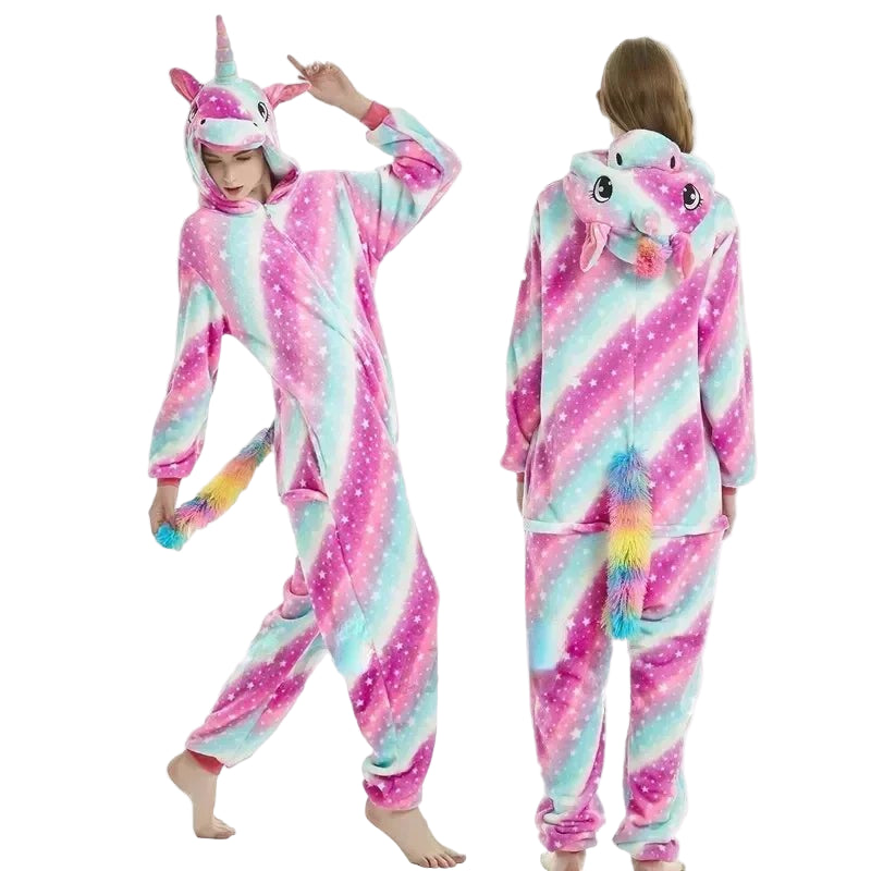 YSOYOK Unisex Winter Animal Onesies - Fluffy and Fun Sleepwear for Kids and Adults