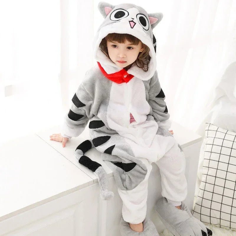 SaneShoppe - Unisex Winter Animal Onesies - Fluffy and Fun Sleepwear for Kids and Adults