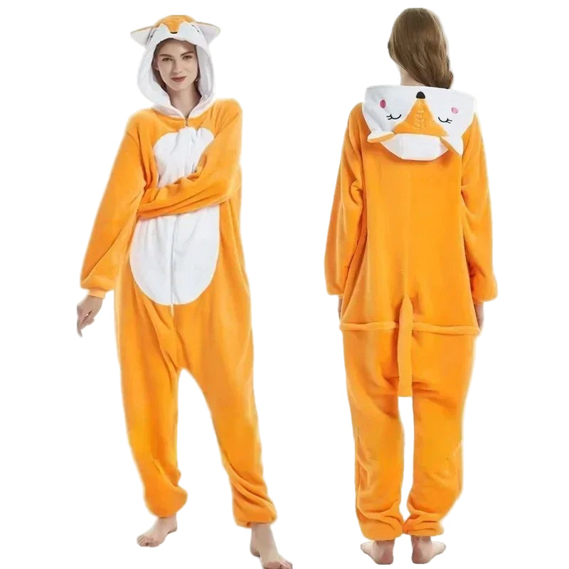 YSOYOK Unisex Winter Animal Onesies - Fluffy and Fun Sleepwear for Kids and Adults