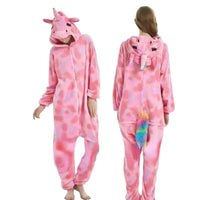 YSOYOKUnicorn Onesies Unisex Winter Panda Tiger Lion Cat Onesies Women Nightwear Anime Costumes Kids Adults Flannel Sleepwear PajamasSaneShoppe
