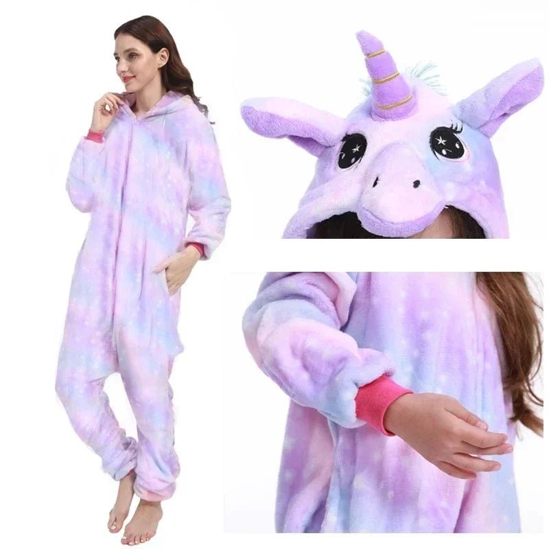 SaneShoppe Unicorn Onesies Unisex Winter Panda Tiger Lion Cat Onesies Women Nightwear Anime Costumes Kids Adults Flannel Sleepwear Pajamas Unicorn Onesies Unisex Winter Panda Tiger Lion Cat Onesies Women Nightwear Anime Costumes Kids Adults Flannel Sleepwear Pajamas