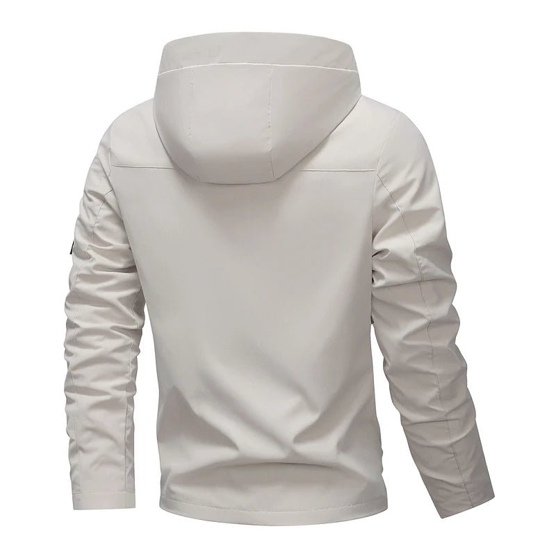 SaneShoppe-Men's Waterproof Softshell Hooded Jacket - Perfect for Outdoor Activities