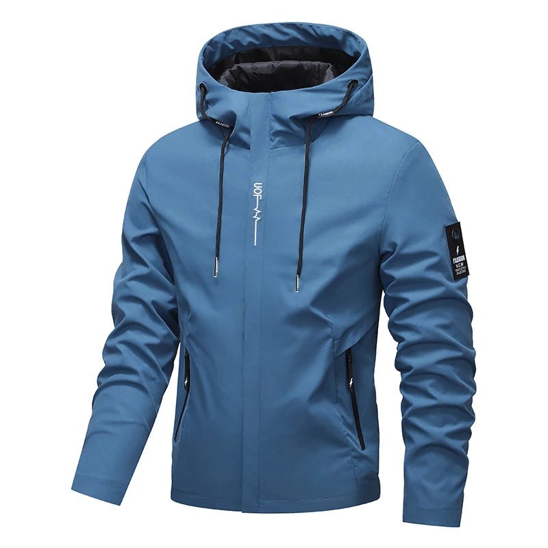 SaneShoppe-Men's Waterproof Softshell Hooded Jacket - Perfect for Outdoor Activities