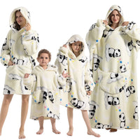SaneShoppe Oversized Fleece Sherpa Hoodie Blanket