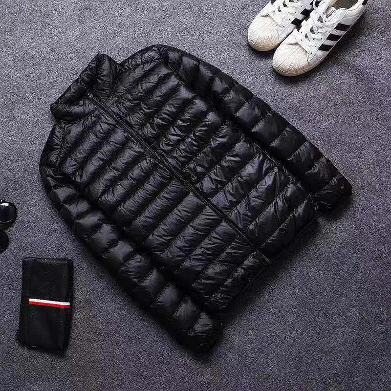 SaneShoppe - Winter Down Jacket Men White Duck Coat Windproof Warm Travel Camping Overcoat New in Thicken Solid Color Hooded Male Clothing