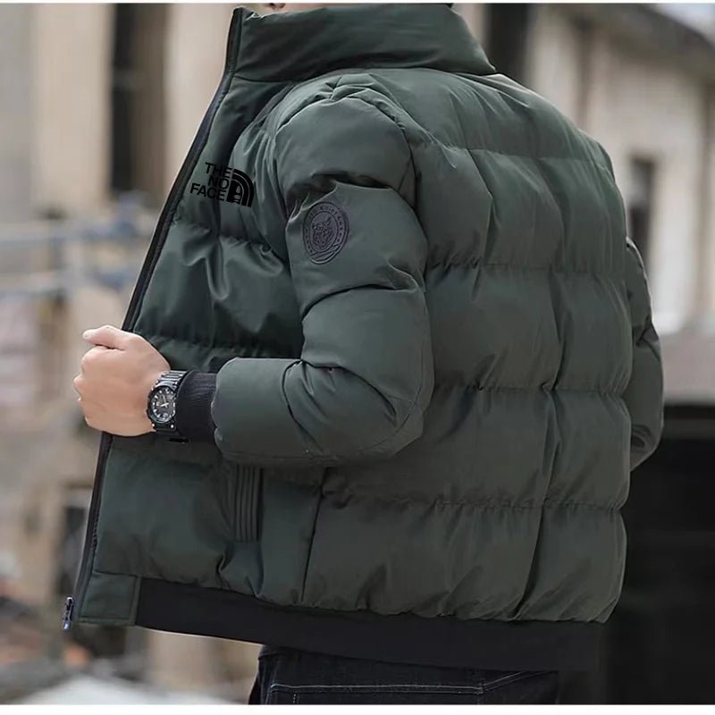 SaneShoppe - Winter Jacket Men Stand Collar Warm Down Jacket Street Fashion Casual Brand Men's Parka North Coat