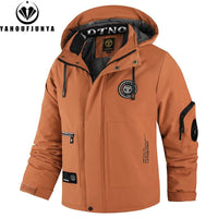 SaneShoppe - Winter Men Outdoor Windbreak Warm Travel Jacket Men Hooded Casual Fashion Sport Waterproof Climbing Trekking Jacket Male Coat