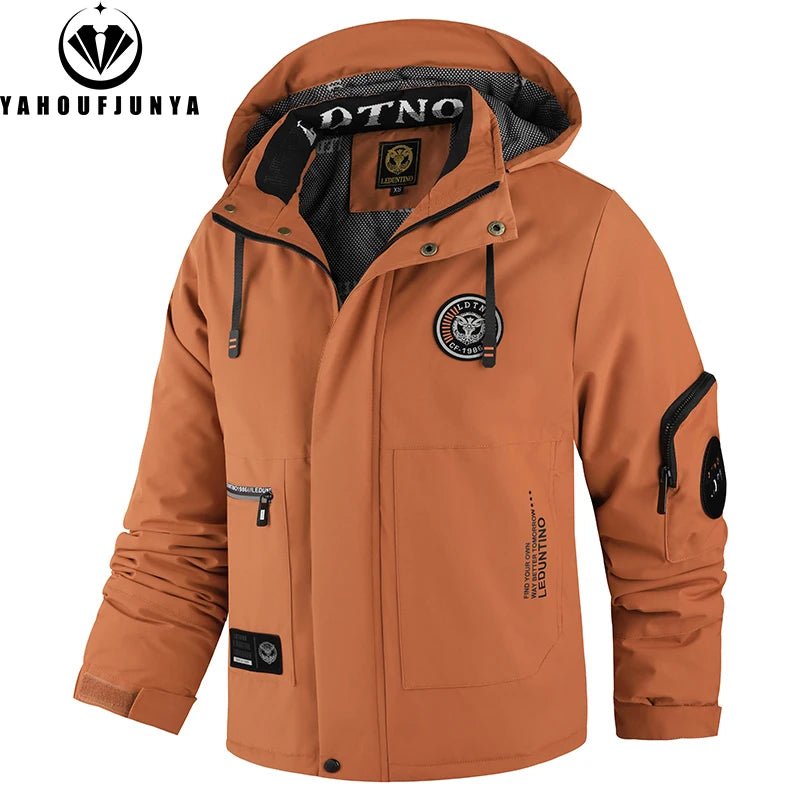 SaneShoppe - Winter Men Outdoor Windbreak Warm Travel Jacket Men Hooded Casual Fashion Sport Waterproof Climbing Trekking Jacket Male Coat