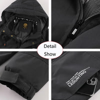 SaneShoppe - Winter Men Outdoor Windbreak Warm Travel Jacket Men Hooded Casual Fashion Sport Waterproof Climbing Trekking Jacket Male Coat