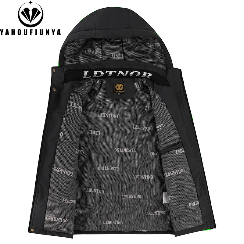 SaneShoppe - Winter Men Outdoor Windbreak Warm Travel Jacket Men Hooded Casual Fashion Sport Waterproof Climbing Trekking Jacket Male Coat