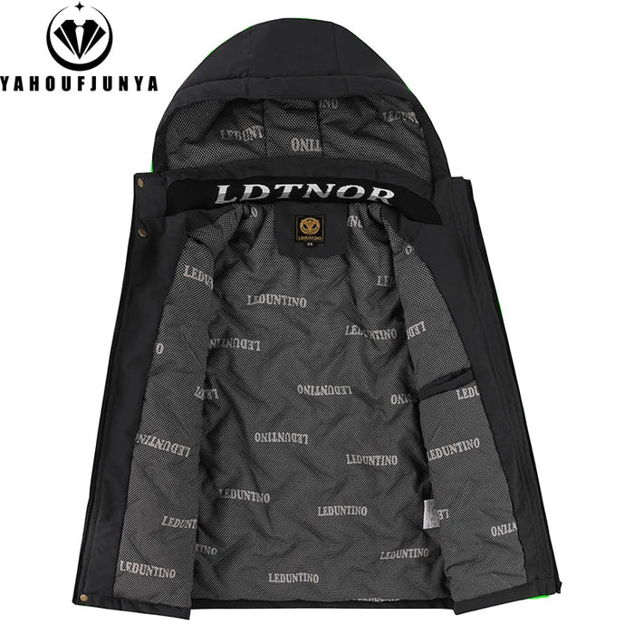 SaneShoppe - Winter Men Outdoor Windbreak Warm Travel Jacket Men Hooded Casual Fashion Sport Waterproof Climbing Trekking Jacket Male Coat