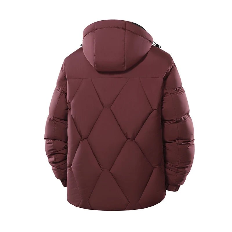 SaneShoppe - Winter Men Windproof Casual Fashion Jacket Mens Puffer Hooded Outdoor Jackets Male Detachable Hat Thick Jacket Windbreaker Parka