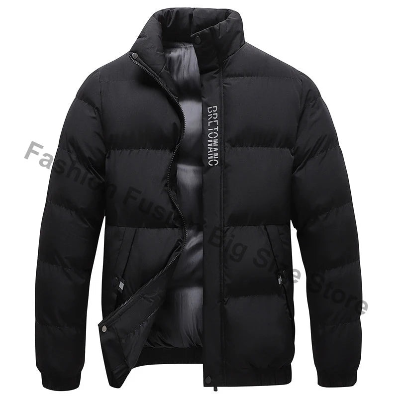 SaneShoppe - Winter Men's Jacket Fashion Men Thermal Parkas Coats Casual Classic Outwear Windbreaker Warm Padded Jackets Men Clothing