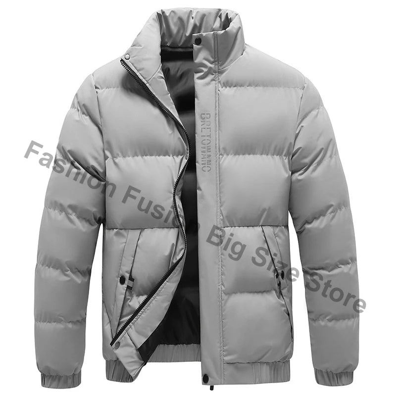 SaneShoppe - Winter Men's Jacket Fashion Men Thermal Parkas Coats Casual Classic Outwear Windbreaker Warm Padded Jackets Men Clothing