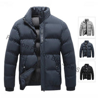 SaneShoppe - Winter Men's Jacket Fashion Men Thermal Parkas Coats Casual Classic Outwear Windbreaker Warm Padded Jackets Men Clothing