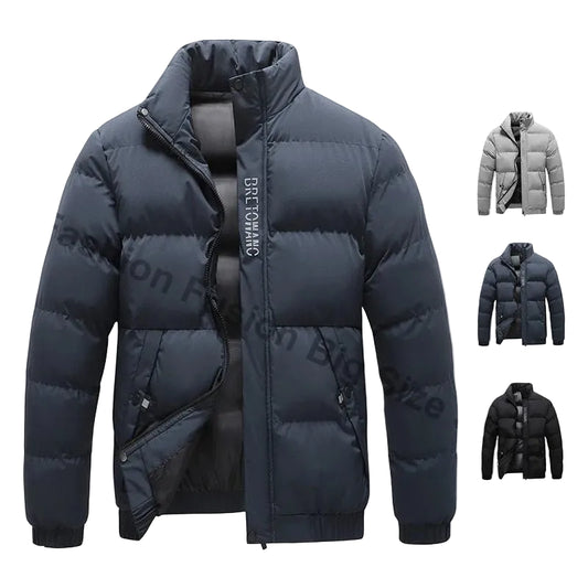 SaneShoppe - Winter Men's Jacket Fashion Men Thermal Parkas Coats Casual Classic Outwear Windbreaker Warm Padded Jackets Men Clothing