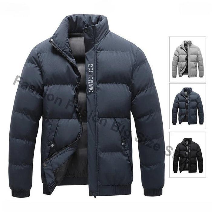 SaneShoppe - Winter Men's Jacket Fashion Men Thermal Parkas Coats Casual Classic Outwear Windbreaker Warm Padded Jackets Men Clothing