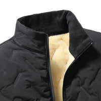 SaneShoppe - Men's Thicken Fleece Winter Coat - Windproof Zipper Warm Outwear