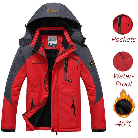 SaneShoppe-Parka d'hiver militaire à capuche pour homme avec doublure en fourrure