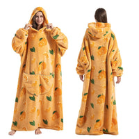 SaneShoppe - Cozy Oversized Sherpa Hoodie Blanket - Winter Warmth for Men and Women