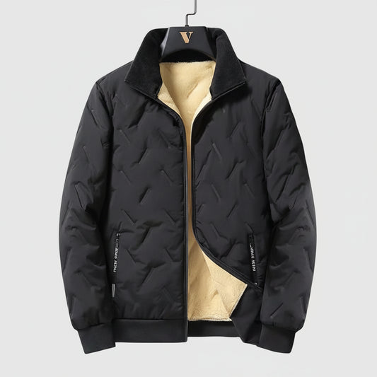 SaneShoppe - Winter Thicken Fleece Jackets for Men Windproof Coats Men's Outerwear Cropped Woolen Parka Coat Autumn Winter Warm Bomber Jacket