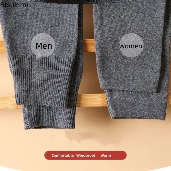 SaneShoppe - Cozy Winter Thermal Wool Leggings - High Waist, Elastic Tights