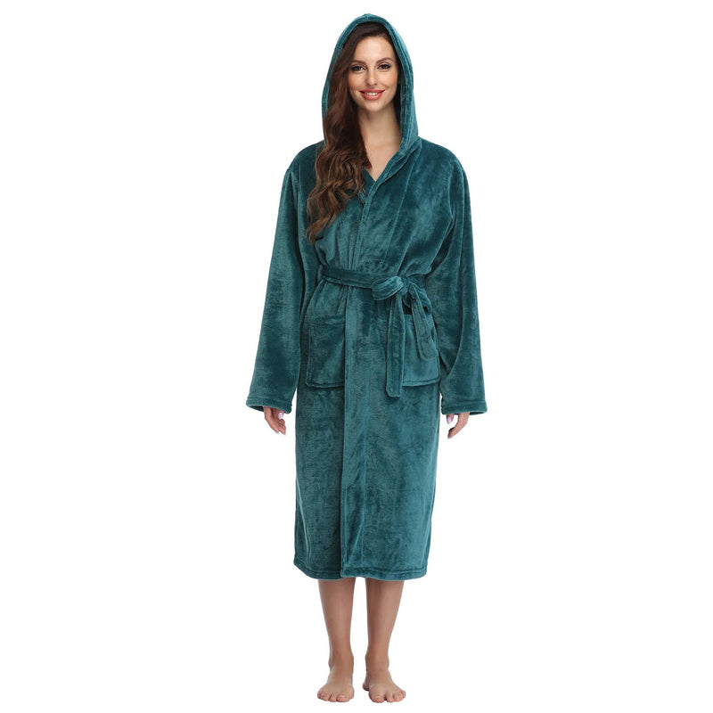 SaneShoppe Hotel Flannel Nightgown Set for Women - Cozy Couple Loungewear