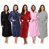 SaneShoppe - Hotel Flannel Nightgown Set for Women - Cozy Couple Loungewear