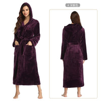 MsChuh Hotel Flannel Nightgown Set for Women - Cozy Couple Loungewear