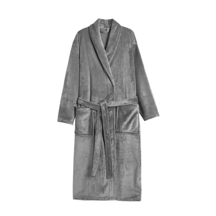 SaneShoppe - Winter Pockets Women's Fleece Robe - Cozy Nightgown