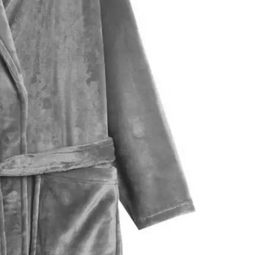 SaneShoppe - Winter Pockets Women's Fleece Robe - Cozy Nightgown