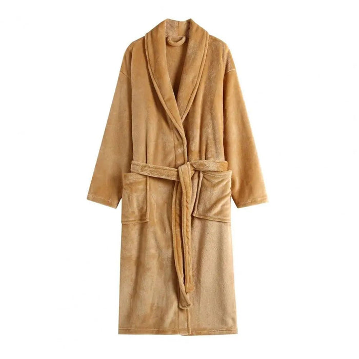 SaneShoppe - Winter Pockets Women's Fleece Robe - Cozy Nightgown