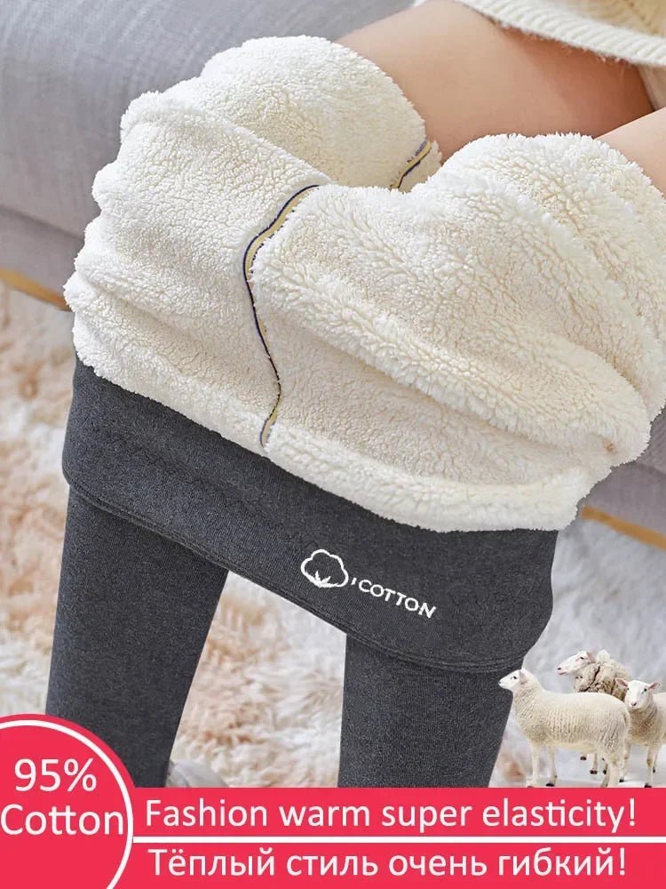 SaneShoppe Winter Fleece Lined Women's Leggings: Stretchy, Thick, and Warm