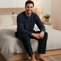 Green Long-Sleeve Fleece Pyjama Sets for Ultimate Comfort and Style