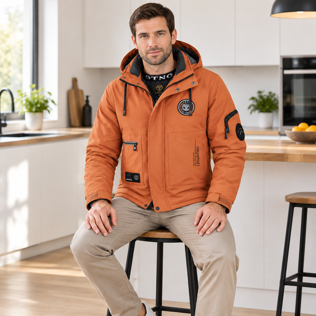 Winter heren outdoor winddichte warme reisjas met capuchon, casual modieuze sportwaterdichte klim- en trekjas herenmantel