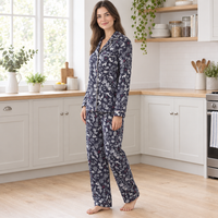 Γυναικεία Πυτζάμα Woodland Cuddleskin με Βουρτσισμένη Υφή