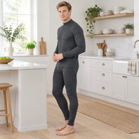 Cozy Cashmere Thermal Couples Set for Autumn & Winter Comfort